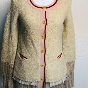 Anthropologie💛💙 Charlie and Robin Cardigan